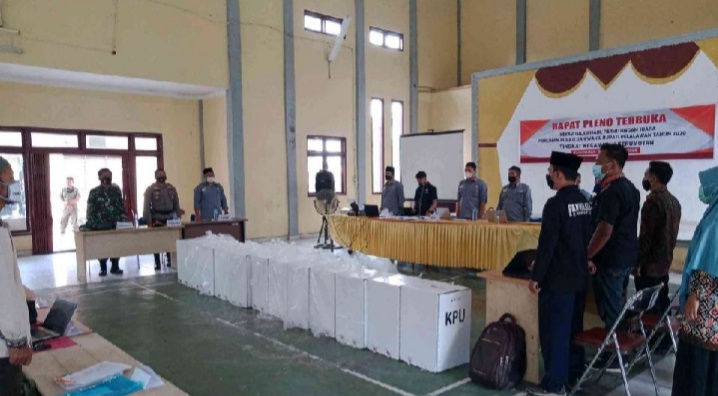 Kapolsek Kerumutan Hadiri Rapat Pleno Rekapitulasi Perhitungan Suara di PPK
