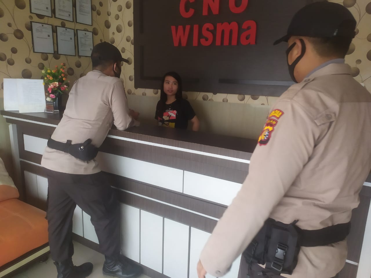Berantas C3, Polsek Pangkalan Kerinci Patroli di Tempat Vital