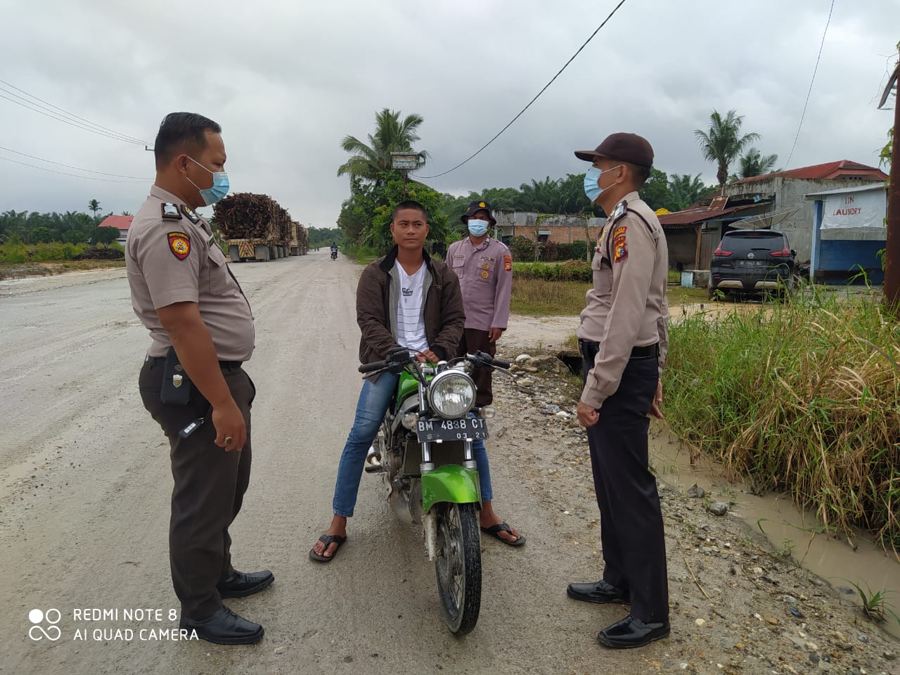 Berbagai Strategi Dilakukan Polsubsektor Pelalawan untuk Antisipasi Covid-19