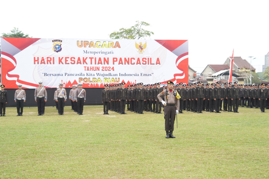 Peringatan Hari Kesaktian Pancasila, Polda Riau Tekankan Nilai-nilai Luhur Pancasila