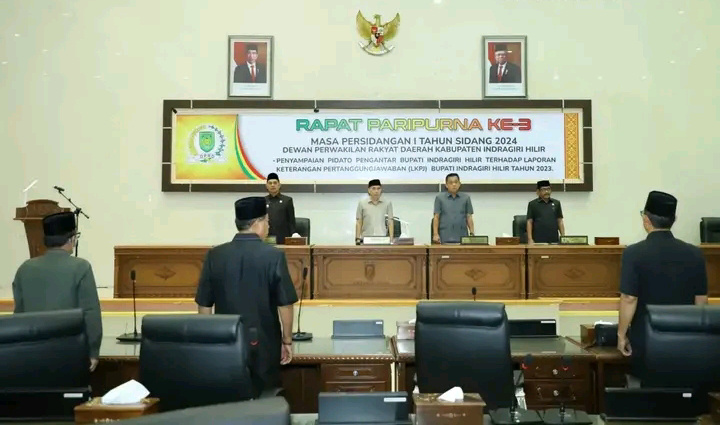 DPRD Inhil Gelar Rapat Paripurna ke-3 Masa Persidangan I Tahun Sidang 2024