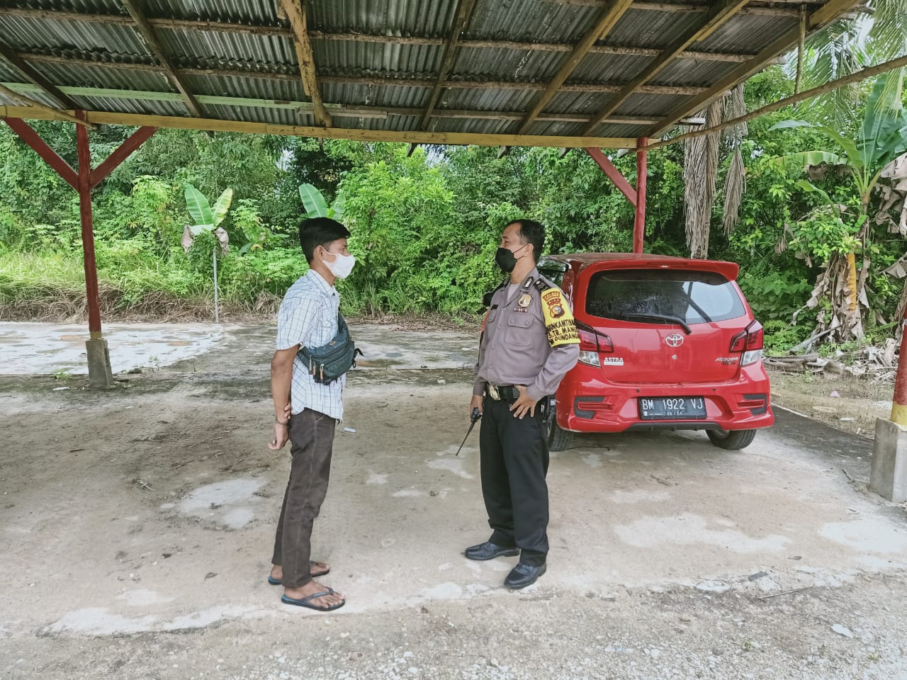 Cegah Penyebaran Covid-19, Polsek Pangkalan Kuras Tracing Contact Warga