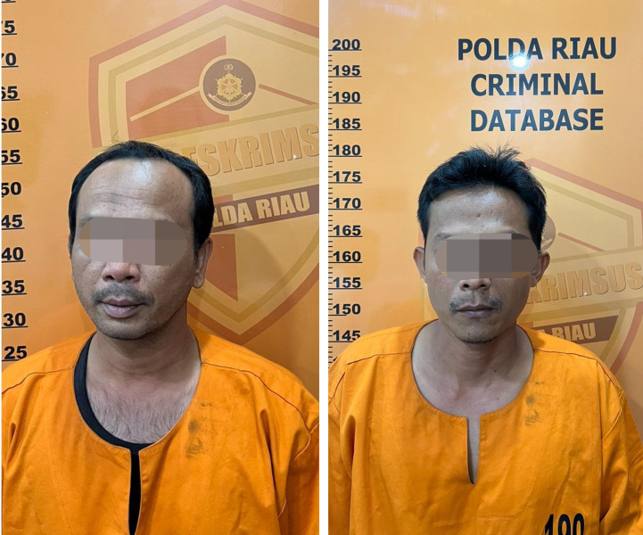 Dua Pelaku Perambah Kawasan SM Rimbang Baling Ditangkap Polisi
