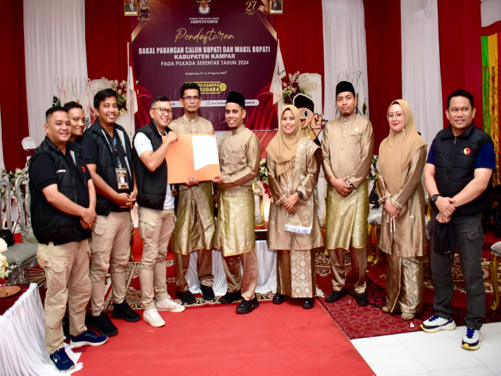 KPU Kampar Sahkan Empat Pasangan Calon Bupati dan Wakil Bupati Usai Verifikasi Administrasi