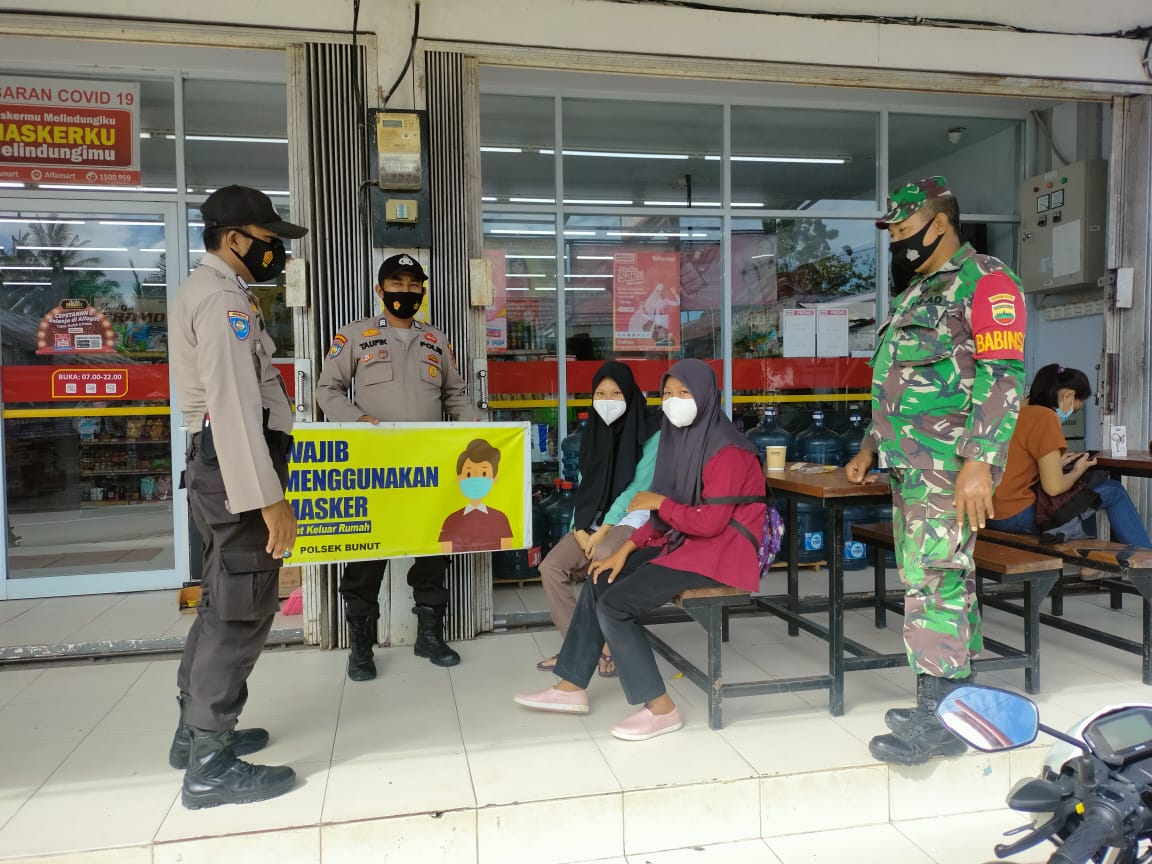 Beri Imbauan Prokes, Polsek Bunut Gelar Operasi Yustisi di Wilkum