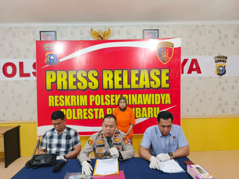 Wanita di Pekanbaru Diamankan Usai Tertangkap Mencopet di Pasar