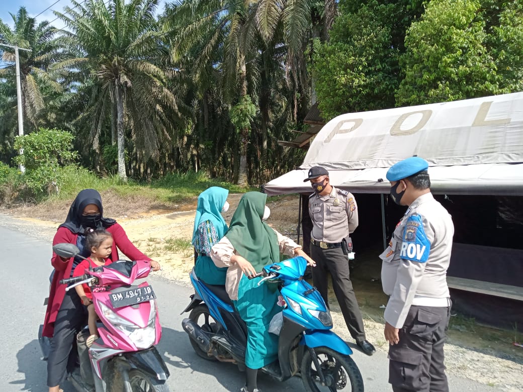 Polsek Kerumutan Minta Warga Terapkan Prokes Saat Beraktivitas