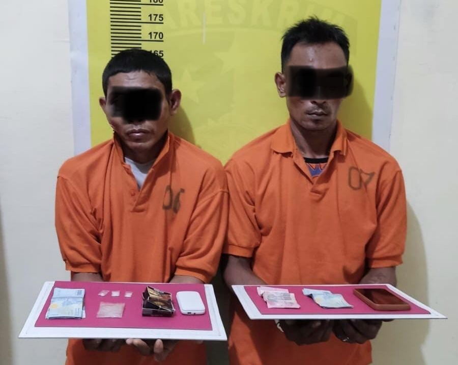 Polisi Ringkus Dua Pengedar Sabu di Sungai Bangkar
