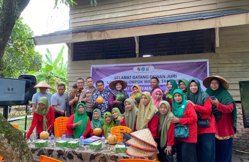 Penilaian Lomba KWT Rajawali Sakti Maju Bersama Kecamatan Binawidya Dihadiri Camat Indah Vidya Astuti