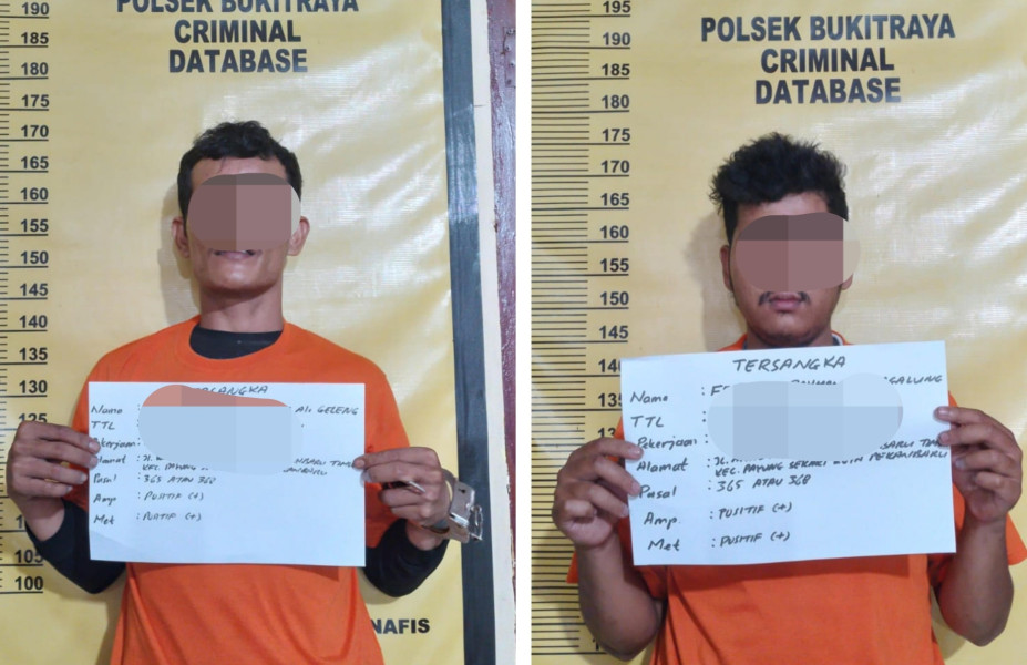 Dua Begal Bermodus Polisi Ditangkap di Depan Kantor DPRD Riau