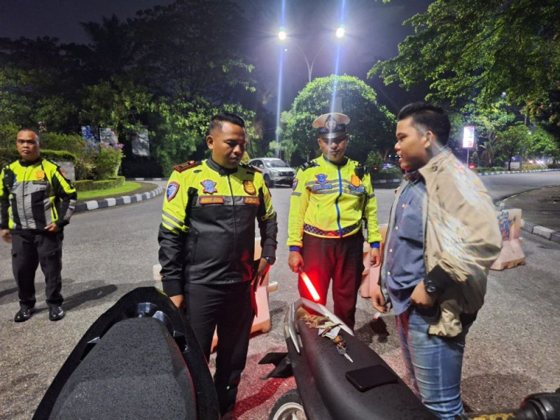 Polresta Pekanbaru Catat 1.907 Penindakan dalam Sepekan Operasi Keselamatan LK 2025