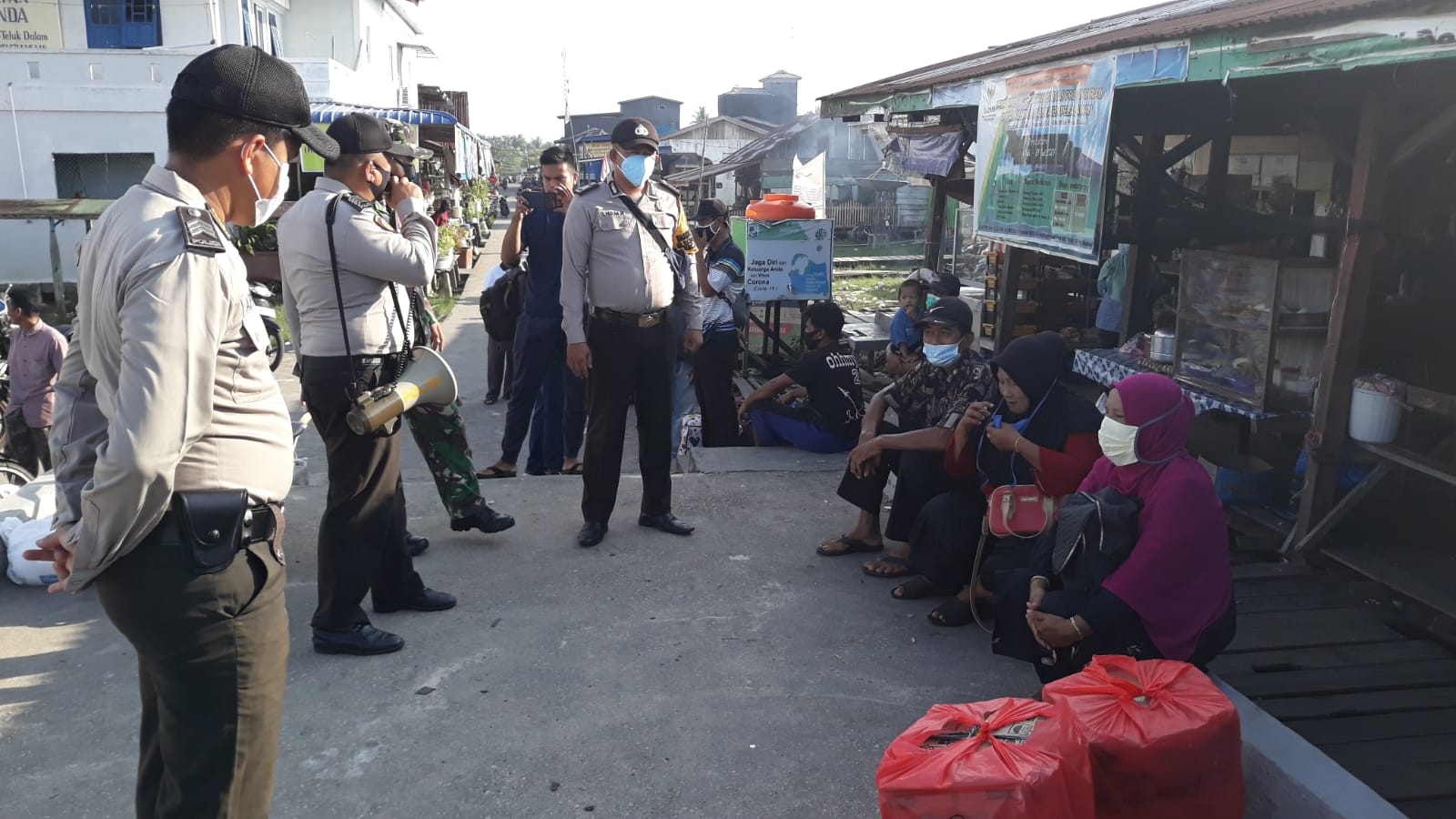Polsek Kuala Kampar Gelar Operasi di Masa PPKM Berbasis Mikro