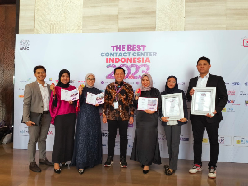 Pegadaian Borong 5 Penghargaan di Ajang The Best Contact Center Indonesia 2023