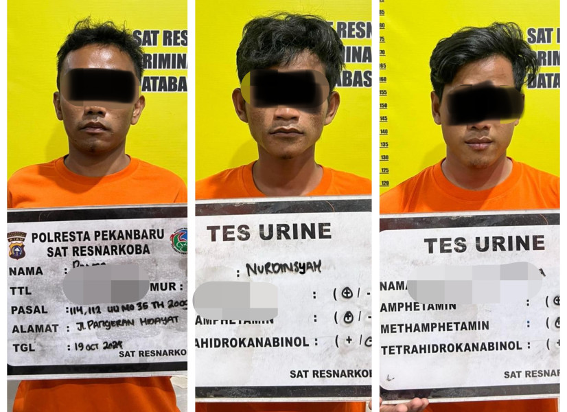Kampung Narkoba di Jalan Pangeran Hidayat Kembali Digerebek Polisi, Tiga Pelaku Diringkus