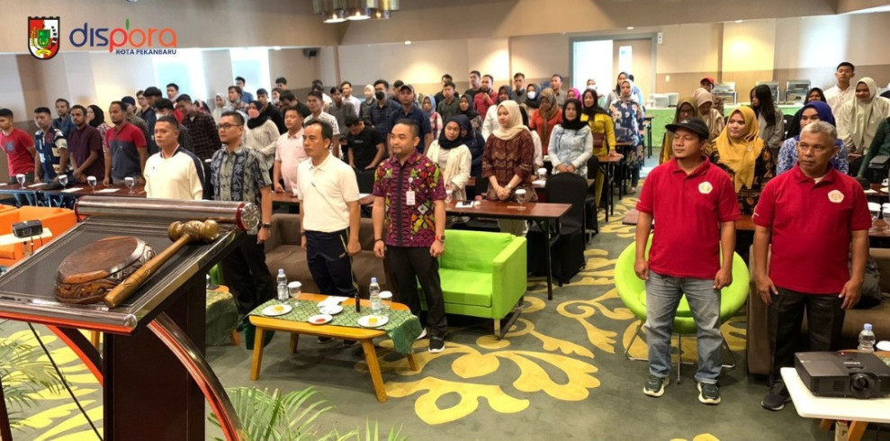 Dispora Pekanbaru Menggelar Kegiatan Pelatihan Pemberdayaan Olahraga Tradisional Silat