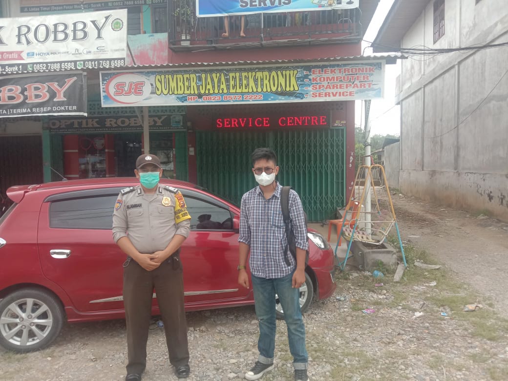 Polsek Pangkalan Kuras Tracking Kontak Terhadap Warga Positif Covid-19