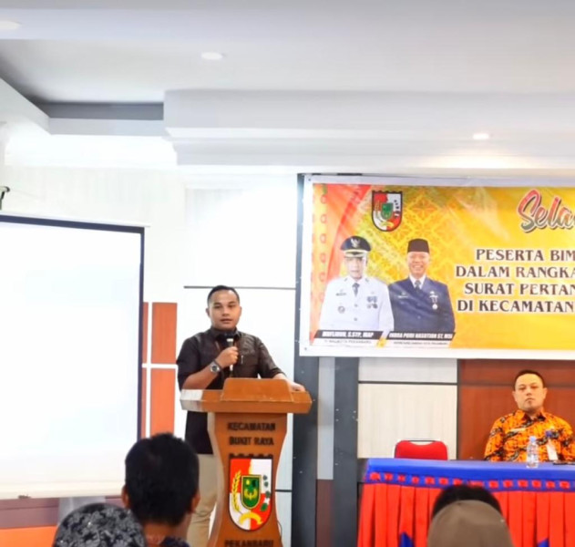 Buka Bimtek Aplikasi Sekejap Dig, Ini Pesan Camat Bukitraya