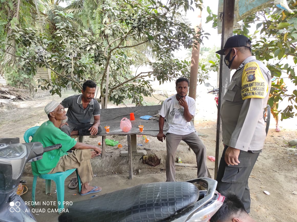 Polsek Langgam Gelar Patroli Cegah C3 dan Covid-19