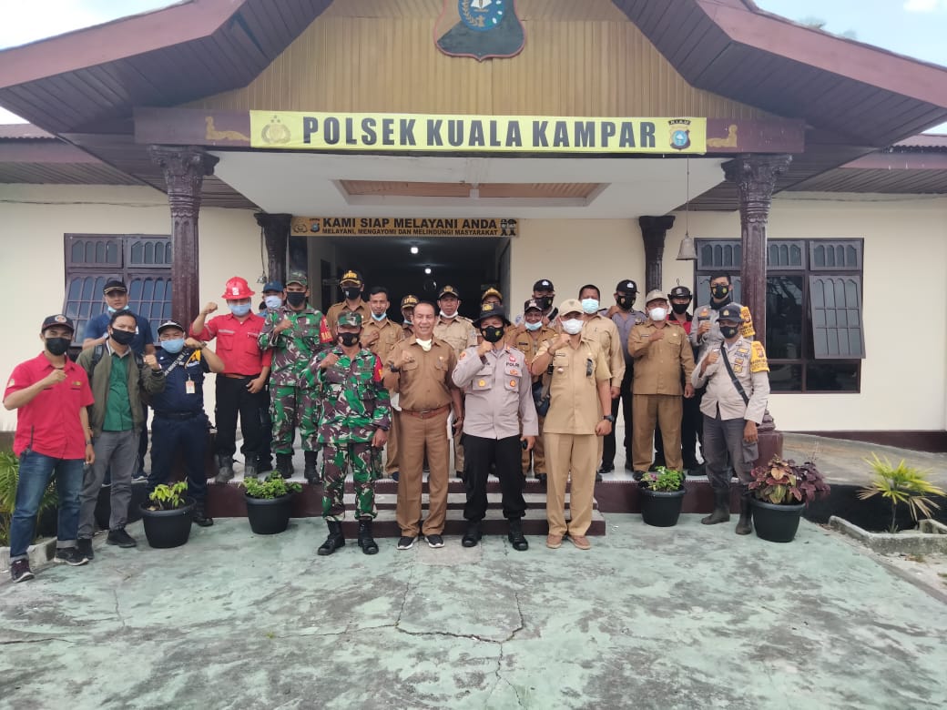 Polsek Kuala Kampar Lakukan Rakor Penanganan Karhutla