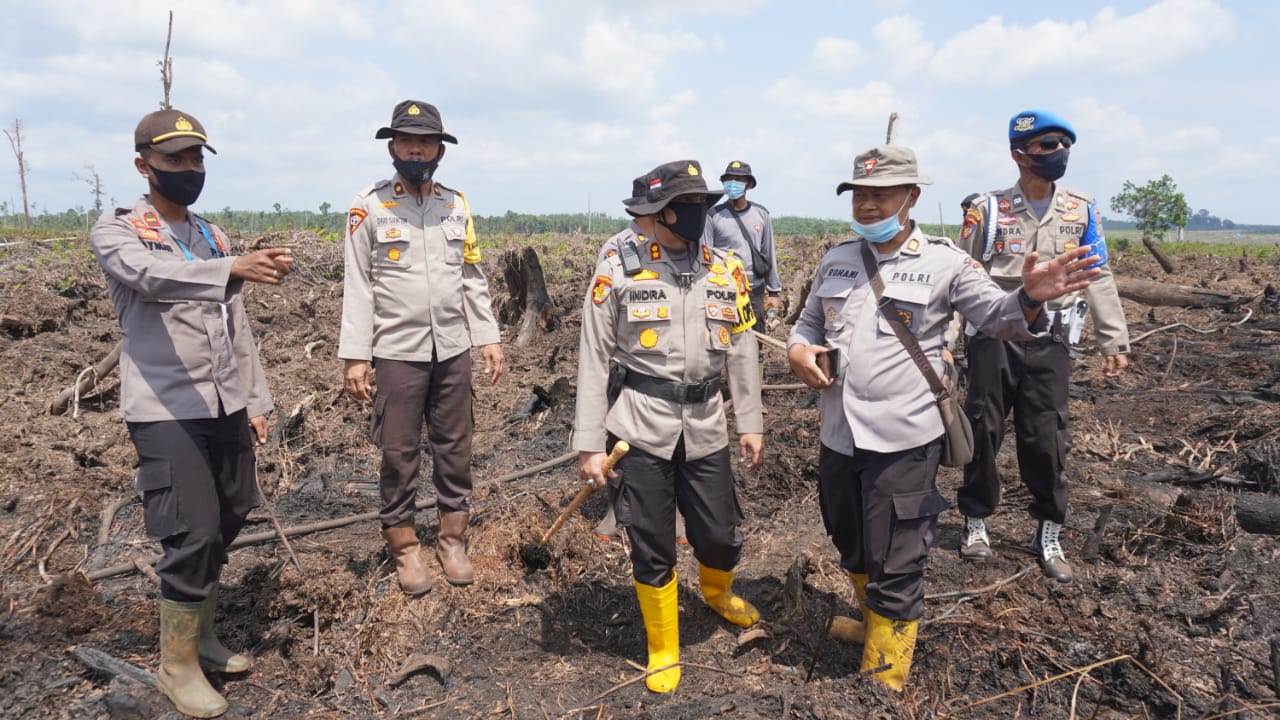 Kebakaran di Pelalawan Berhasil Dipadamkan Berkat Dashboard Lancang Kuning Polda Riau