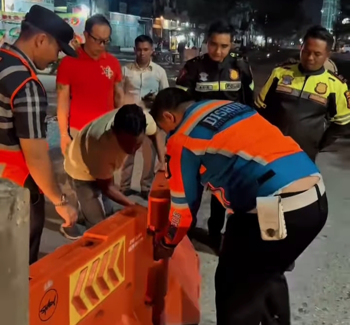 Dishub Pekanbaru Lakukan Rekayasa Lalu Lintas di Persimpangan Jalan Riau-Kayu Manis