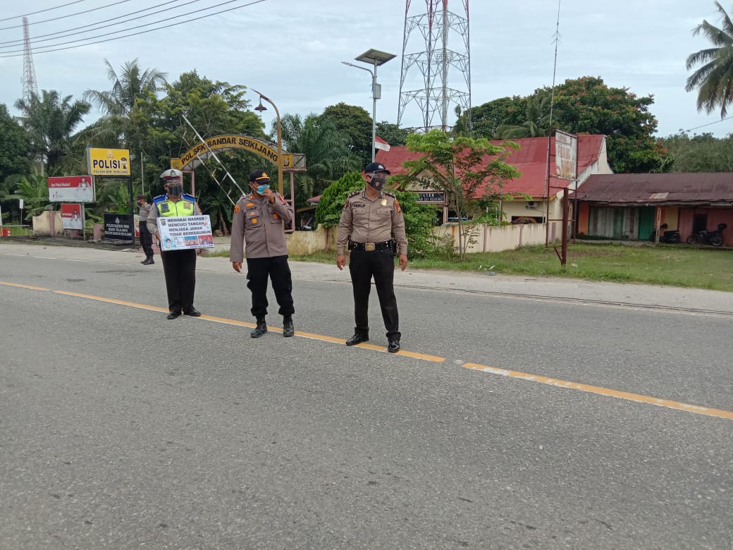 Polsek Bandar Sei Kijang Gelar Operasi Yustisi, Masih Ada Masyarakat Langgar Protokol Kesehatan