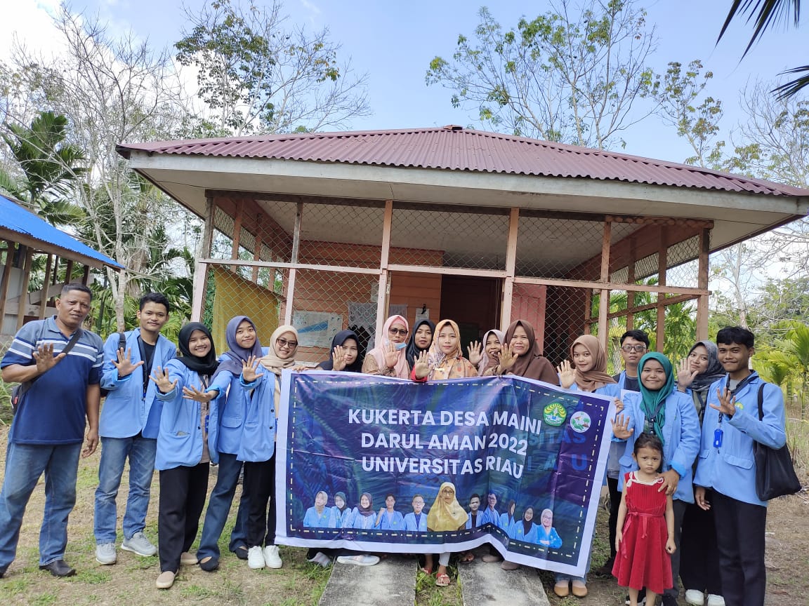 Mahasiswa Kukerta UNRI Balik Kampung Desa Maini Darul Aman Sosialisasikan CTPS di Posyandu Anggrek