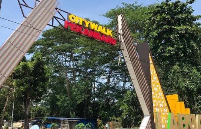 Dinas PUPR Targetkan Taman Labuai Pekanbaru City Walk Rampung Akhir September 2024