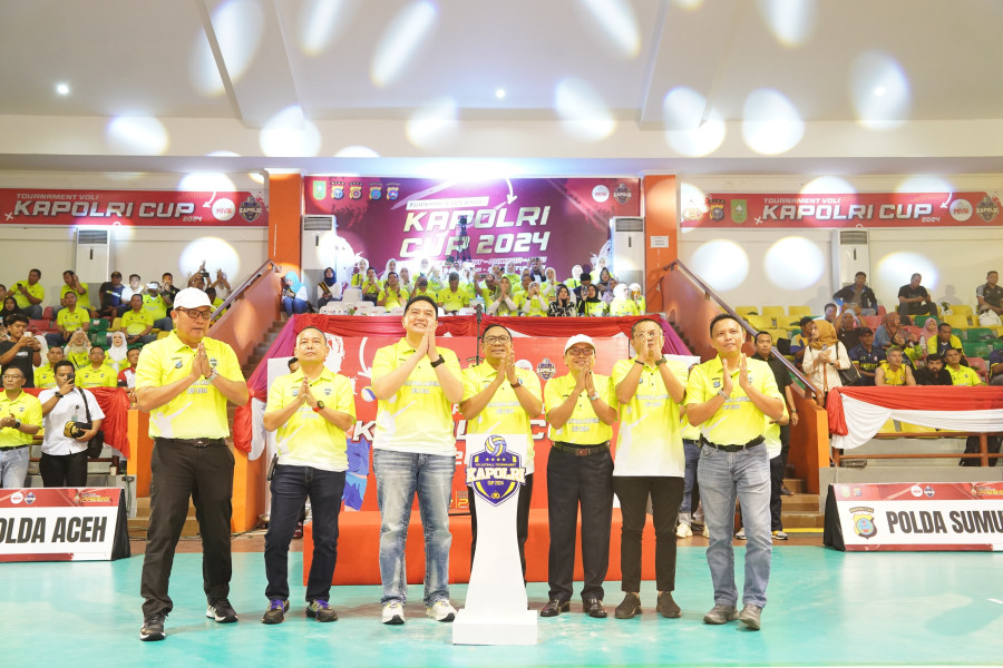 Buka Turnamen Bola Voli Kapolri Cup 2024 Zona 1, Kapolda Riau: Kita Optimis Menang