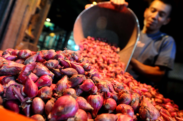 Harga Bawang Merah di Pasaran di Kota Pekanbaru Terbilang Masih Tinggi