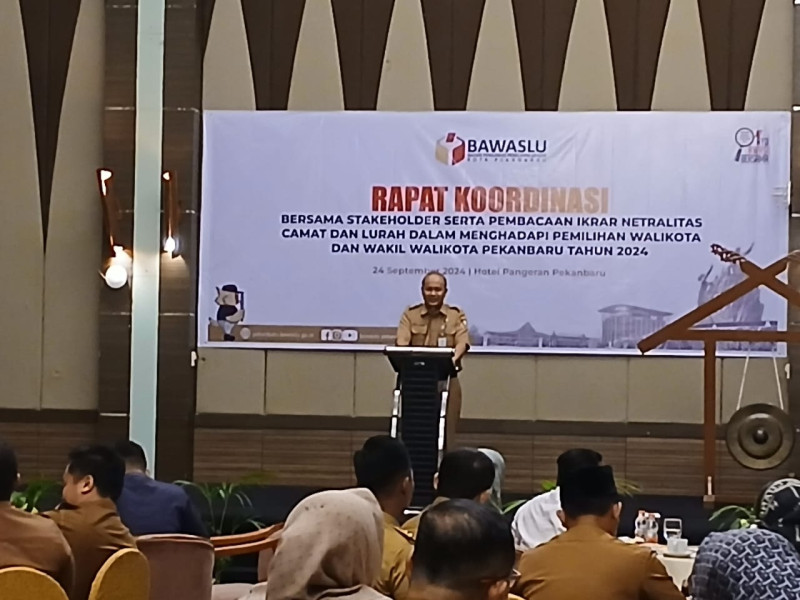 Bawaslu dan Pemko Pekanbaru Jalin Kerjasama Jaga Netralitas ASN