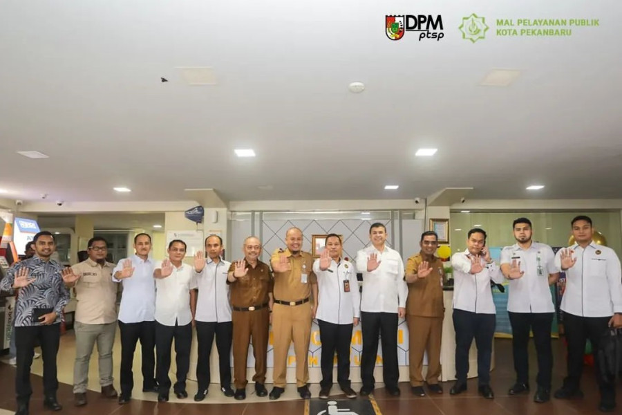 Kunjungi DPMPTSP Kota Pekanbaru, Satgas Saber Pungli Provinsi Riau Sosialisasikan Aplikasi Si Duli