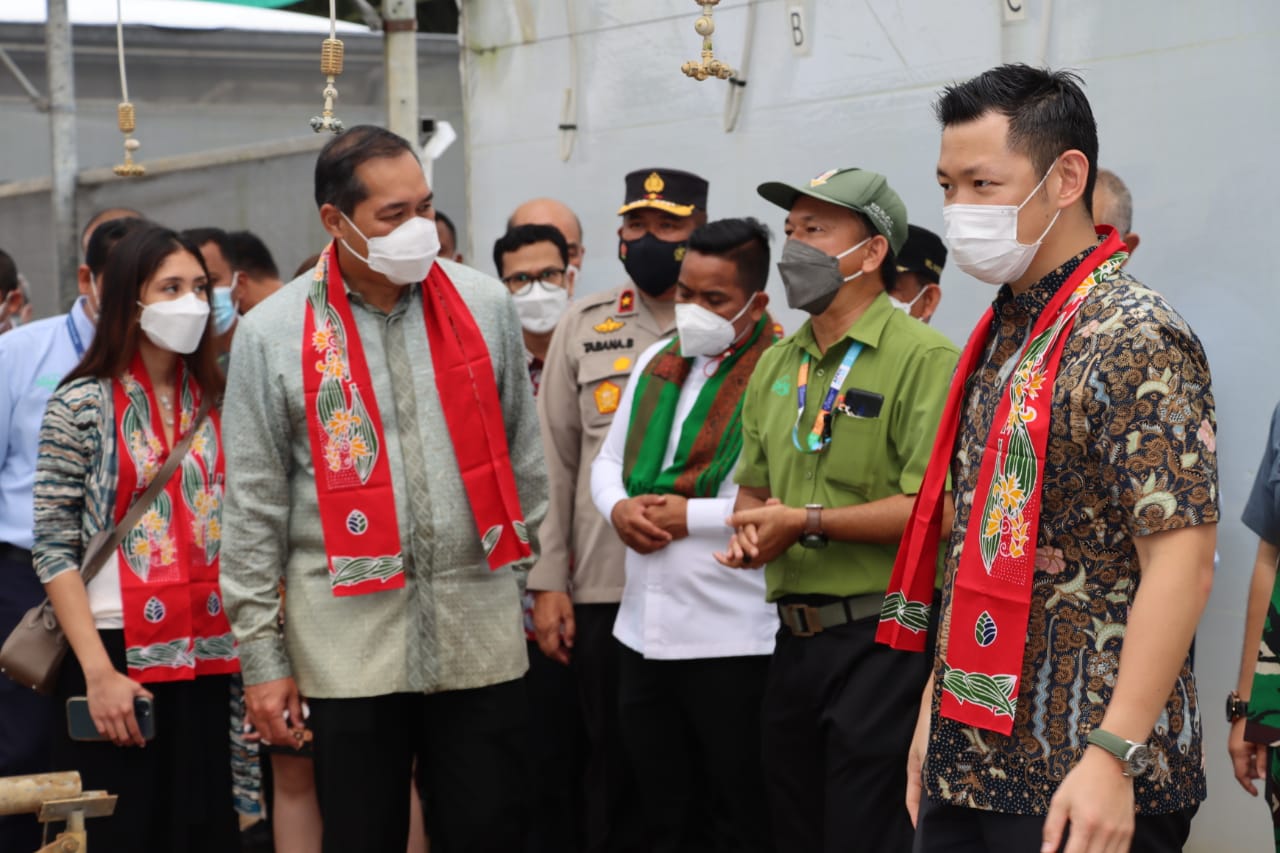Polres Pelalawan Lakukan Pengamanan Kunker Menteri Perdagangan RI Saat Sambangi PT RAPP