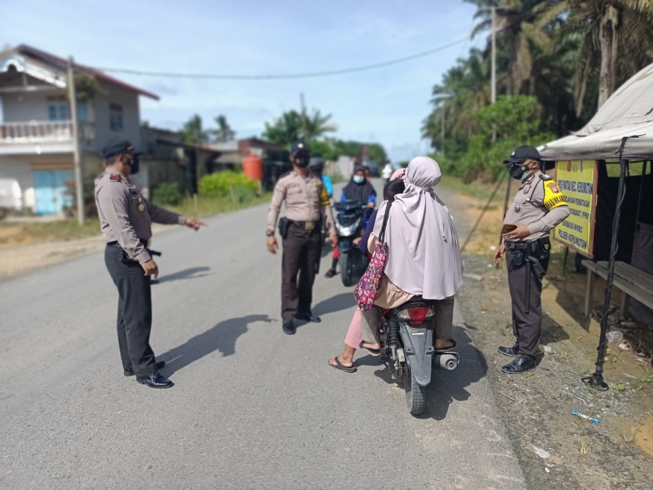 Kapolsek Kerumutan Pimpin Pelaksanaan Kegiatan Rutin Kamtibmas di Wilayah Hukum