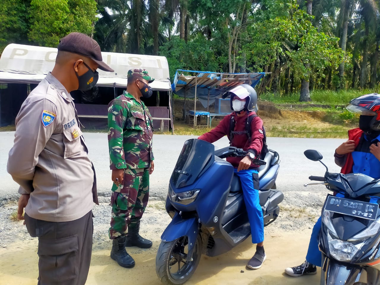 Optimalkan Pemantauan dan Pengawasan Prokes, Polsek Kerumutan Gencar Operasi Yustisi