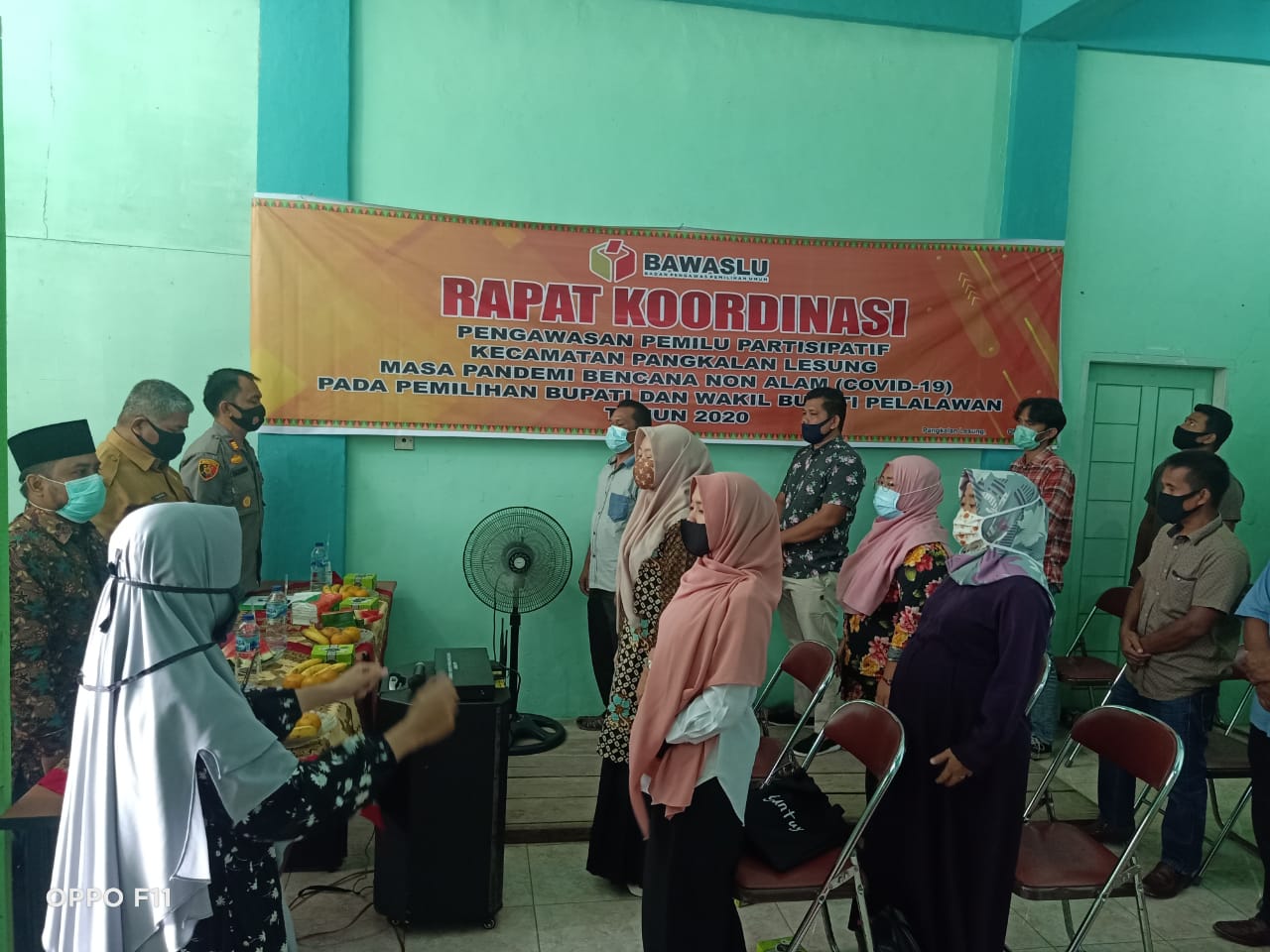 Kapolsek Pangkalan Lesung Hadiri Rapat Koordinasi Pengawasan Pemilu