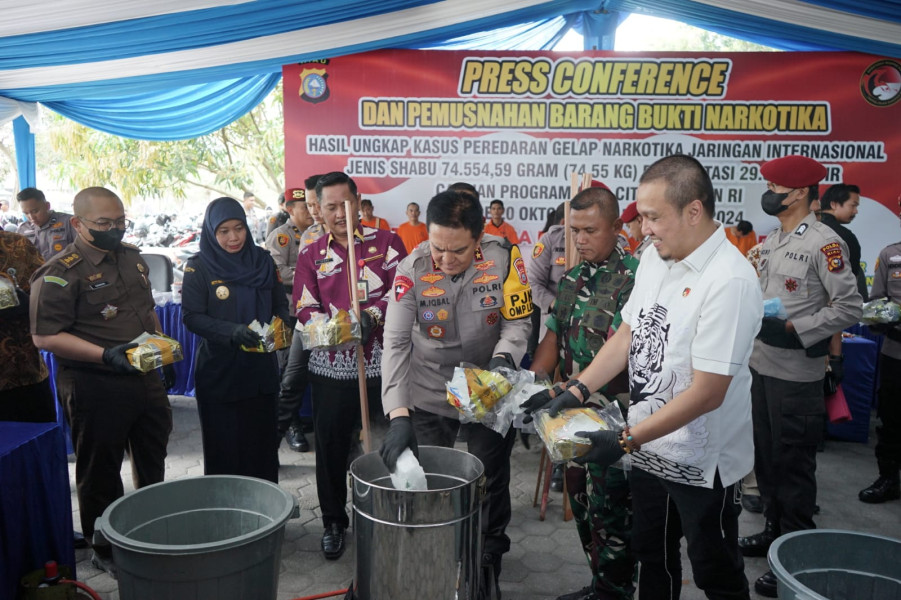 2.270 Kasus Narkoba Dibongkar Polda Riau Sepanjang Tahun 2024