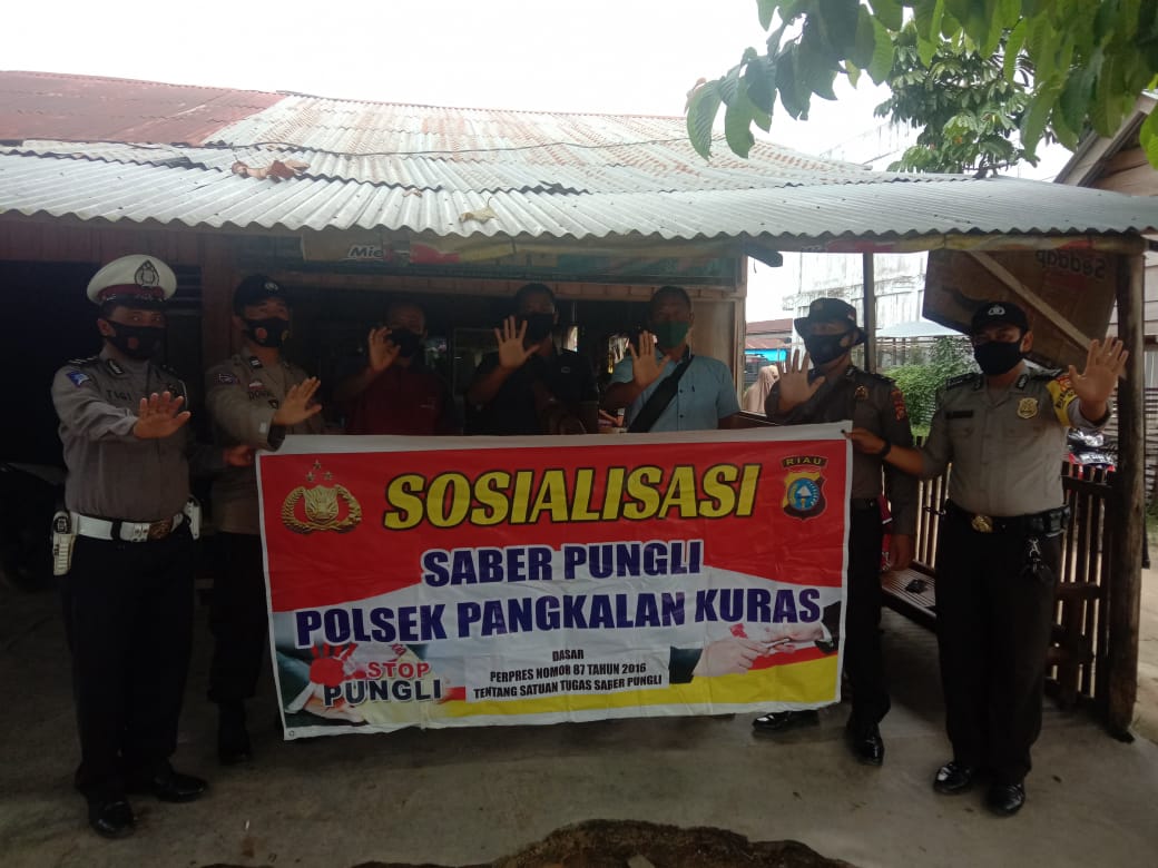 Edukasi Masyarakat, Polsek Pangkalan Kuras Sosialisasi Saber Pungli