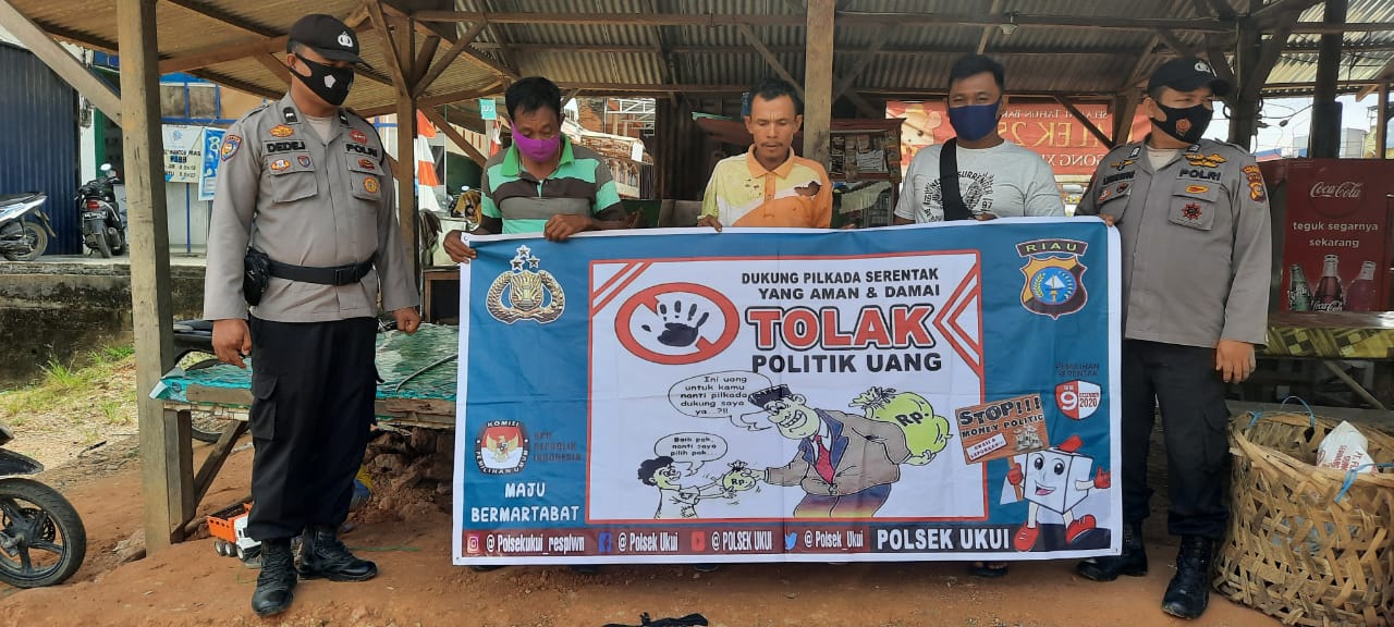 H-3 Pilkada Serentak, Polsek Ukui Terus sosialisasikan Stop Money Politik