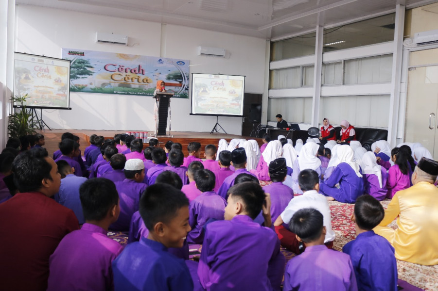 Peserta Antusia Sambut Cerah Ceria Ramadan di Perpustakaan Tenas Effendy