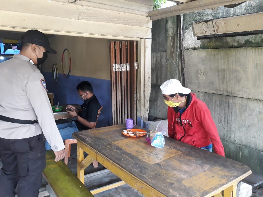 Upaya Tekan Penyebaran Covid-19, Polsubsektor Pelalawan Gencar Operasi Yustisi