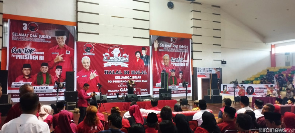 PDI Perjuangan Provinsi Riau Gelar Halalbihalal bersama Relawan Ganjar Pranowo