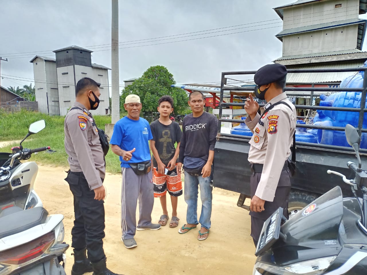Polsek Teluk Meranti Gelar Operasi Yustisi Pendisiplinan Protokol Kesehatan