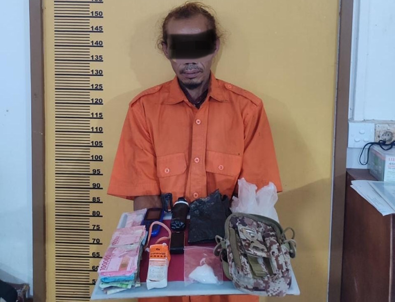 Warga Kampung Pulau Inhu Ditangkap, Simpan Narkoba Jenis Sabu