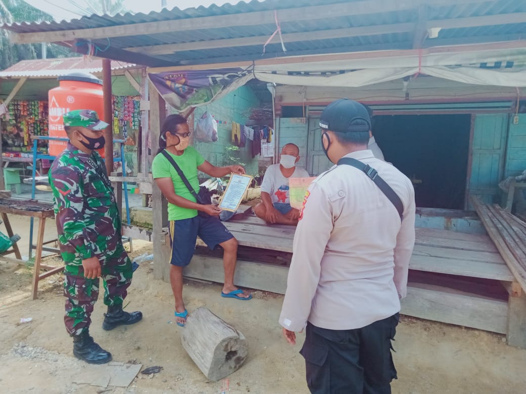 Cegah Karhutla, Polsek Kerumutan Sosialisasikan Maklumat Kapolda Riau