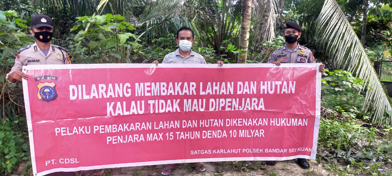 Antisipasi Karhutla, Polsek Bandar Sei Kijang Kembali Sampaikan Maklumat Kapolda Riau