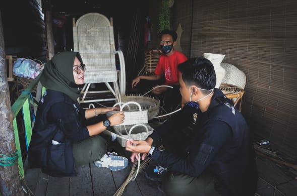 Tetap Eksis di Tengah Pandemi, F3 Agency Media Partner Apresiasi Ratatia Rattan Handmade