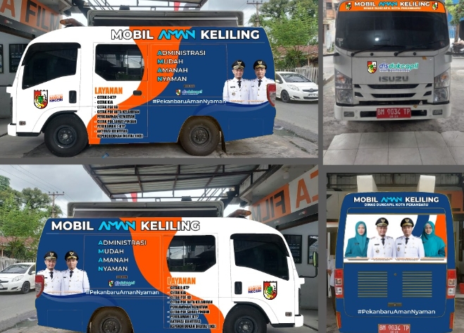 Wali Kota Pekanbaru Luncurkan Mobil AMAN untuk Layanan Adminduk Keliling