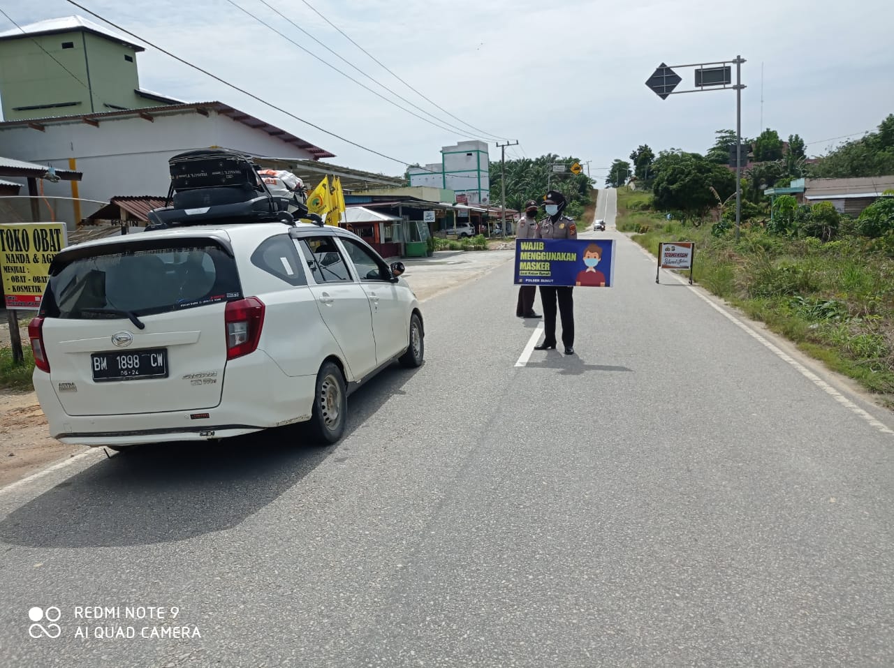 Ketatkan Pemaikain Masker kepada Warga,  Polsek Bunut Lakukan Operasi Yustisi