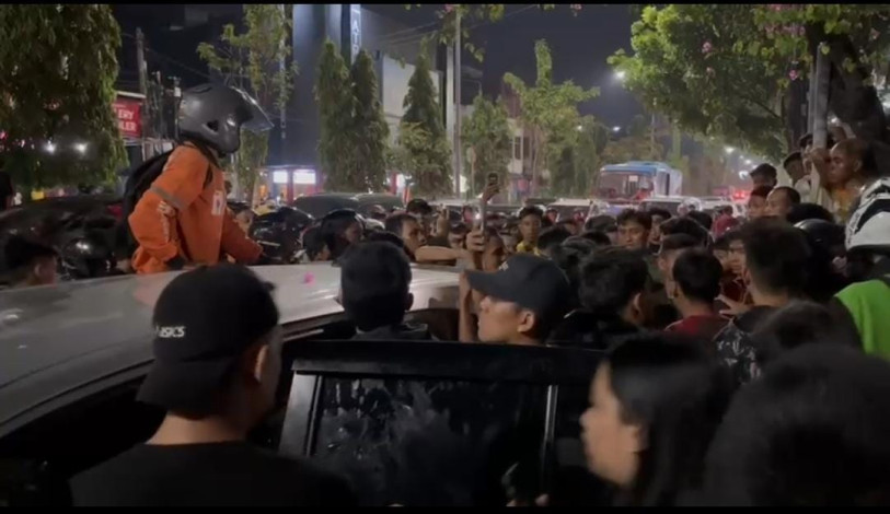 Tabrakan Beruntun di Jalan Tuanku Tambusai Pekanbaru, Driver Ojol Terluka